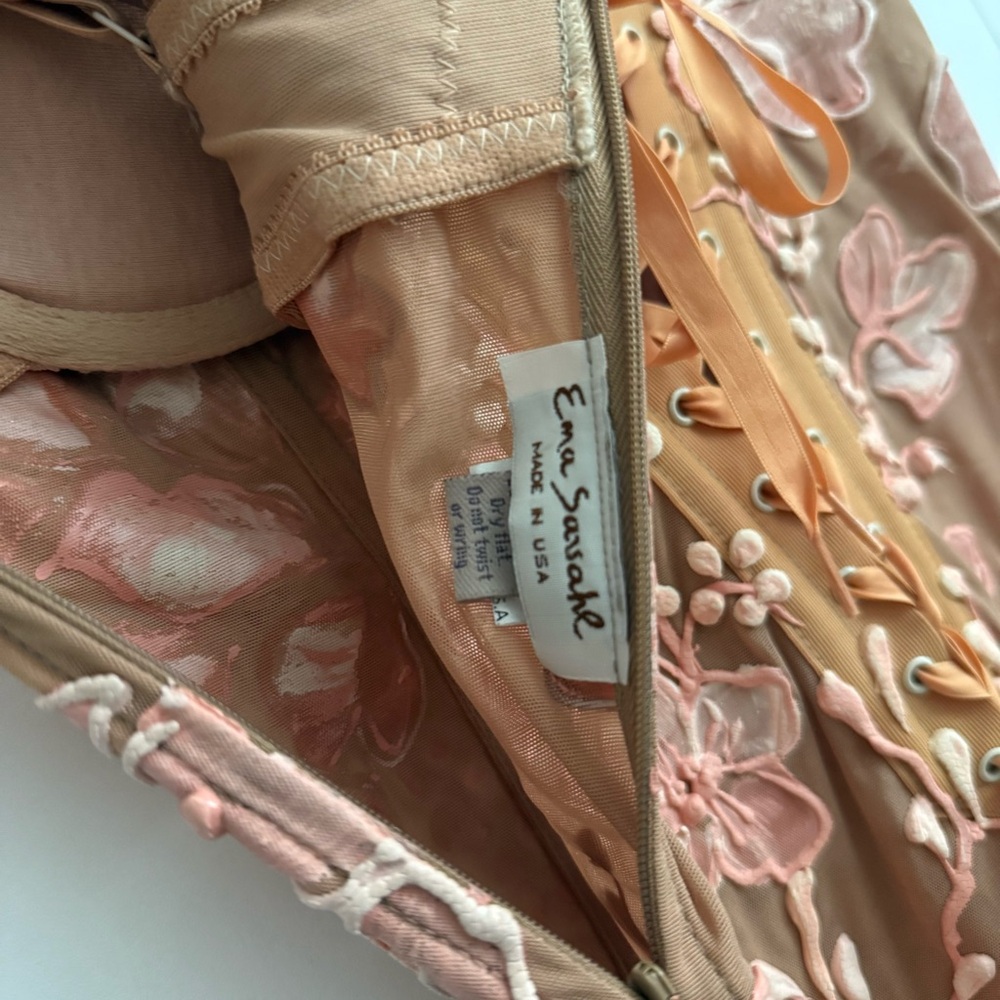 Ema Savahl Pink Floral Corset Mini Dress - Picture 9 of 12